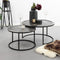 Light & Living Salontafel Talca - Antiek Lood - Ø60+Ø78cm - Industrieel
