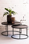 Light & Living Salontafel Talca - Antiek Lood - Ø60+Ø78cm - Industrieel