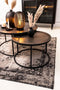 Light & Living Salontafel Talca - Antiek Lood - Ø60+Ø78cm - Industrieel