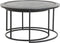 Light & Living Salontafel Talca - Antiek Lood - Ø60+Ø78cm - Industrieel