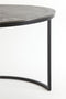 Light & Living Salontafel Talca - Antiek Lood - Ø67,5+Ø75cm - Modern