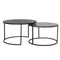 Light & Living Salontafel Talca - Antiek Lood - Ø67,5+Ø75cm - Modern