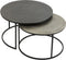 Light & Living Salontafel Talca - Antiek Lood - Ø67,5+Ø75cm - Modern
