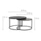 Light & Living Salontafel Talca - Antiek Lood - Ø67,5+Ø75cm - Modern