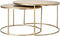 Light & Living Salontafel Talca - Licht Goud - Ø75cm +Ø65cm - Modern