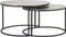 Light & Living Salontafel Talca - Nikkel - Ø75cm +Ø67,5cm - Modern