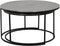 Light & Living Salontafel Thizas - Ruw nikkel/Zwart - S/2