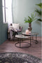 Light & Living Salontafel Thizas - Ruw nikkel/Zwart - S/2