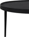 Light & Living Salontafel Tobias - Zwart - Ø75cm - Modern