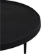 Light & Living Salontafel Tobias - Zwart - Ø75cm - Modern