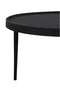 Light & Living Salontafel Tobias - Zwart - Ø75cm - Modern