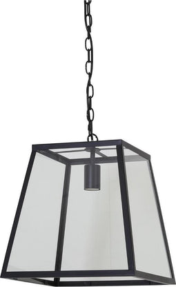 Light & Living SAUNTE Hanglamp glas metaal zwart 34,5X34X34