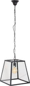 Light & Living SAUNTE Hanglamp glas metaal zwart 34,5X34X34