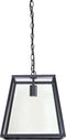 Light & Living SAUNTE Hanglamp glas metaal zwart 34,5X34X34