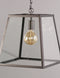 Light & Living SAUNTE Hanglamp glas metaal zwart 34,5X34X34