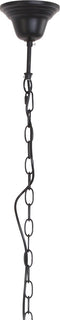 Light & Living SAUNTE Hanglamp glas metaal zwart 34,5X34X34