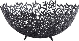 Light & Living Schaal Famara - Zwart - Ø46cm - Modern - Kerst cadeau - Kerst cadeautjes - Cadeau vrouw - Cadeau man - Cadeau voor haar - Cadeau voor hem - Kerstcadeau - Kerst kado - Kado man - Kado vrouw