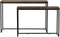 Light & Living - Side BRYSON - 120x40x82cm - Bruin - Set van 2