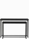 Light & Living - Side BRYSON - 120x40x82cm - Zwart - Set van 2