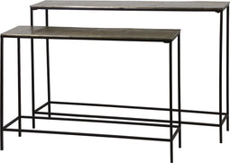 Light & Living Side table Hartsville - Brons/Zwart - Set