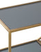 Light & Living Sidetable Aino - 140cm - Smoke/Antiek Brons