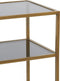Light & Living Sidetable Aino - 140cm - Smoke/Antiek Brons