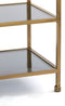 Light & Living Sidetable Aino - 140cm - Smoke/Antiek Brons