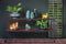 Light & Living Sidetable Chisa Zwart 70 x 150 x 40
