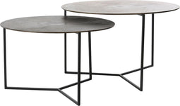Light & Living Socos Salontafel - Antiek Olie Brons - Ø65 + Ø75 cm