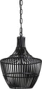 Light & Living Stella Hanglamp - Mat Zwart - Ø38x46cm
