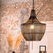 Light & Living Stella Hanglamp - Mat Zwart - Ø38x46cm