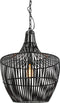 Light & Living Stella Hanglamp - Mat Zwart - Ø38x46cm
