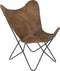 Light & Living Stoel BUTTERFLY - Leer Bruin
