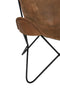 Light & Living Stoel BUTTERFLY - Leer Bruin