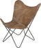 Light & Living Stoel BUTTERFLY - Leer Bruin
