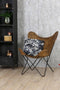 Light & Living Stoel BUTTERFLY - Leer Bruin