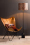 Light & Living Stoel BUTTERFLY - Leer Bruin