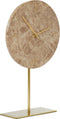 Light & Living Tafelklok Moreno - Bruin - Ø26cm - Modern - Kerst cadeau - Kerst cadeautjes - Cadeau vrouw - Cadeau man - Cadeau voor haar - Cadeau voor hem - Kerstcadeau - Kerst kado - Kado man - Kado vrouw
