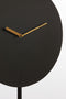 Light & Living Tafelklok Waiwo - Zwart/Goud - 30x10x45,5cm - Modern,Luxe - Kerst cadeau - Kerst cadeautjes - Cadeau vrouw - Cadeau man - Cadeau voor haar - Cadeau voor hem - Kerstcadeau - Kerst kado - Kado man - Kado vrouw