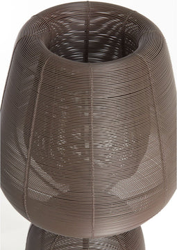 Light & Living Tafellamp Aboso - Bruin - Ø24cm - Modern - Kerst cadeau - Kerst cadeautjes - Cadeau vrouw - Cadeau man - Cadeau voor haar - Cadeau voor hem - Kerstcadeau - Kerst kado - Kado man - Kado vrouw