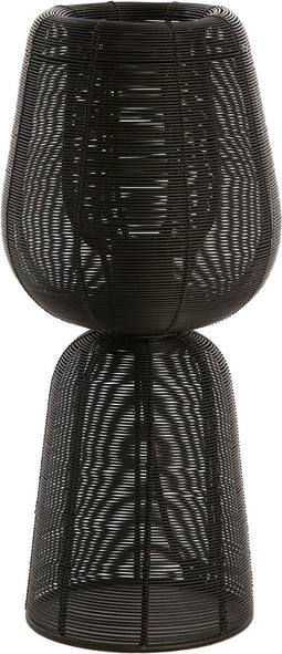 Light & Living Tafellamp Aboso - Zwart - Ø18cm - Modern - Kerst cadeau - Kerst cadeautjes - Cadeau vrouw - Cadeau man - Cadeau voor haar - Cadeau voor hem - Kerstcadeau - Kerst kado - Kado man - Kado vrouw