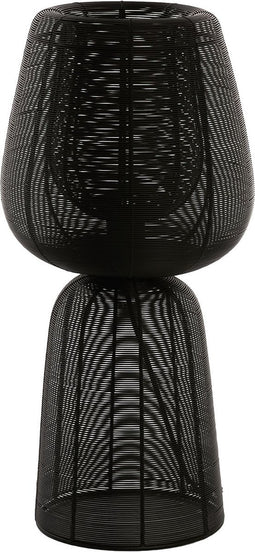 Light & Living Tafellamp Aboso - Zwart - Ø24cm - Modern - Kerst cadeau - Kerst cadeautjes - Cadeau vrouw - Cadeau man - Cadeau voor haar - Cadeau voor hem - Kerstcadeau - Kerst kado - Kado man - Kado vrouw