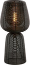 Light & Living Tafellamp Aboso - Zwart - Ø24cm - Modern - Kerst cadeau - Kerst cadeautjes - Cadeau vrouw - Cadeau man - Cadeau voor haar - Cadeau voor hem - Kerstcadeau - Kerst kado - Kado man - Kado vrouw