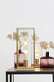 Light & Living Tafellamp ASKJER 20x20x45 cm-hout naturel+brons+glas