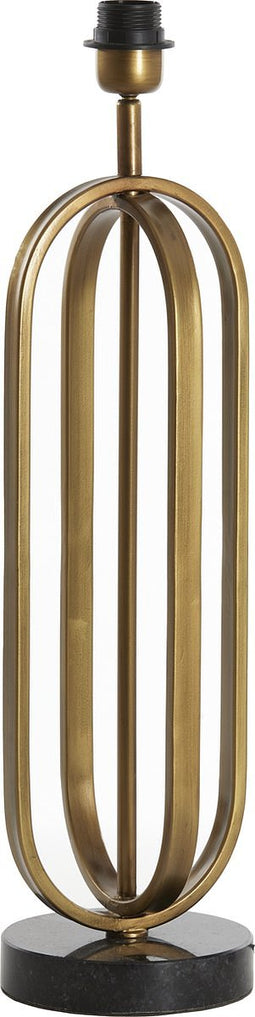 Light & Living Tafellamp Aster - 55cm hoog - Antiek Brons - excl. kap