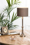 Light & Living Tafellamp Babar - 36cm - Nikkel - excl. kap