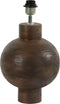Light & Living Tafellamp Barumi - Mangohout - 42cm - Donkerbruin - excl. kap