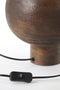 Light & Living Tafellamp Barumi - Mangohout - 42cm - Donkerbruin - excl. kap