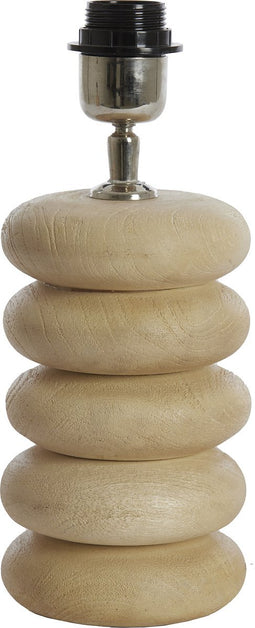 Light & Living Tafellamp Budongo - Mangohout - 21cm - Naturel - excl. kap