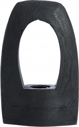 Light & Living Tafellamp Carini - Mangohout - 25cm - Zwart